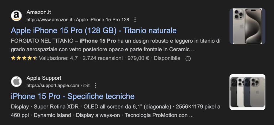 Microdati per ecommerce